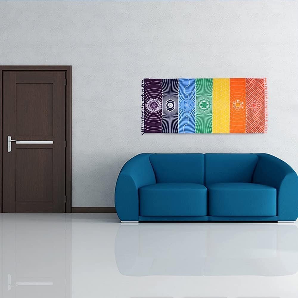 Gobelínová jógová meditace sedm čaker hippie Casa - Doplňky a dekorace Naty Shop