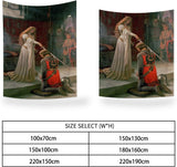 Gobelín yongfoto rytíř olejomalba středověká Anglie Home - Doplňky a dekorace Naty Shop