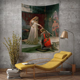 Gobelín yongfoto rytíř olejomalba středověká Anglie Home - Doplňky a dekorace Naty Shop