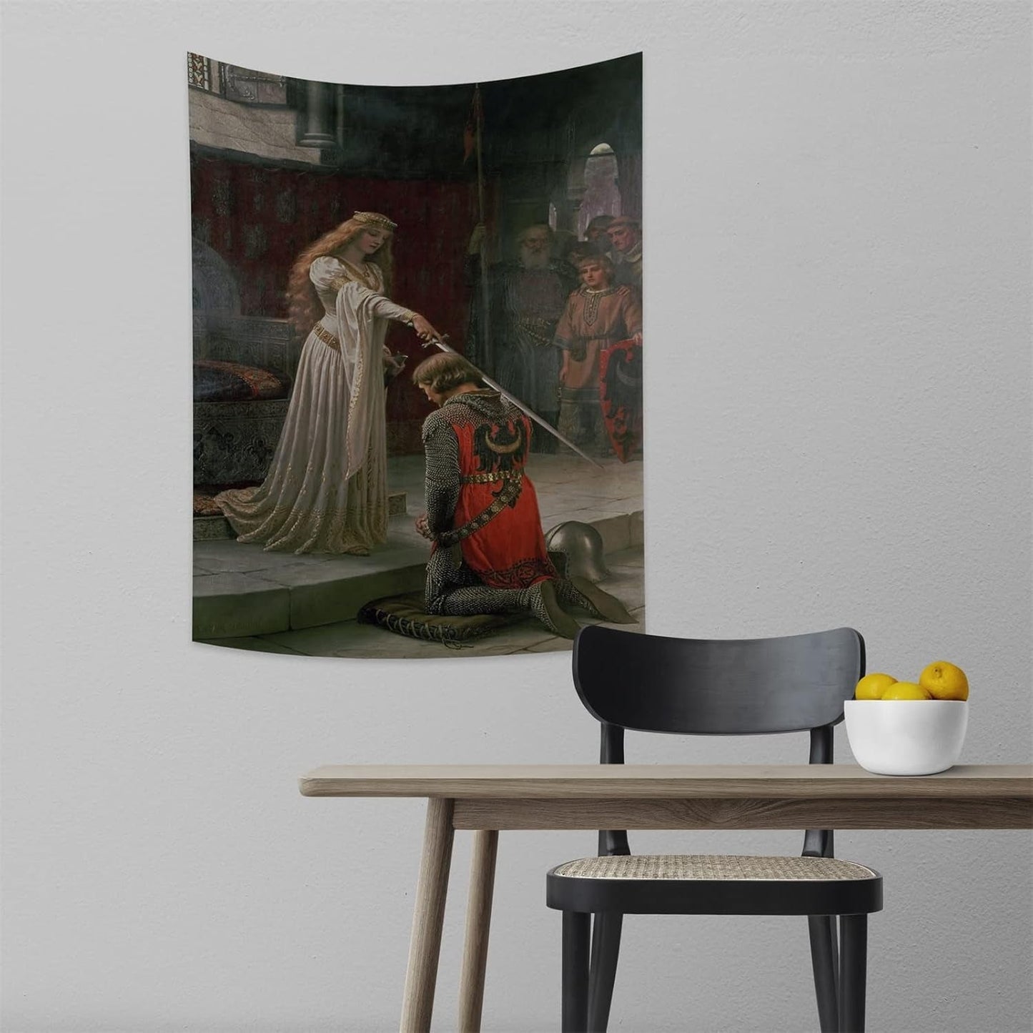 Gobelín yongfoto rytíř olejomalba středověká Anglie Home - Doplňky a dekorace Naty Shop