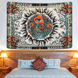 Gobelín yrendenge houby opálení plátno hippie oči Domů - Doplňky a dekorace Naty Shop