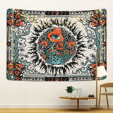 Gobelín yrendenge houby opálení plátno hippie oči Domů - Doplňky a dekorace Naty Shop
