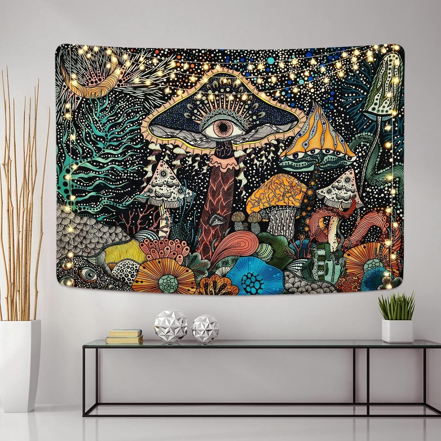 Gobelín yrendenge houba oči nástěnná látka mořští tvorové Home - Doplňky a dekorace Naty Shop