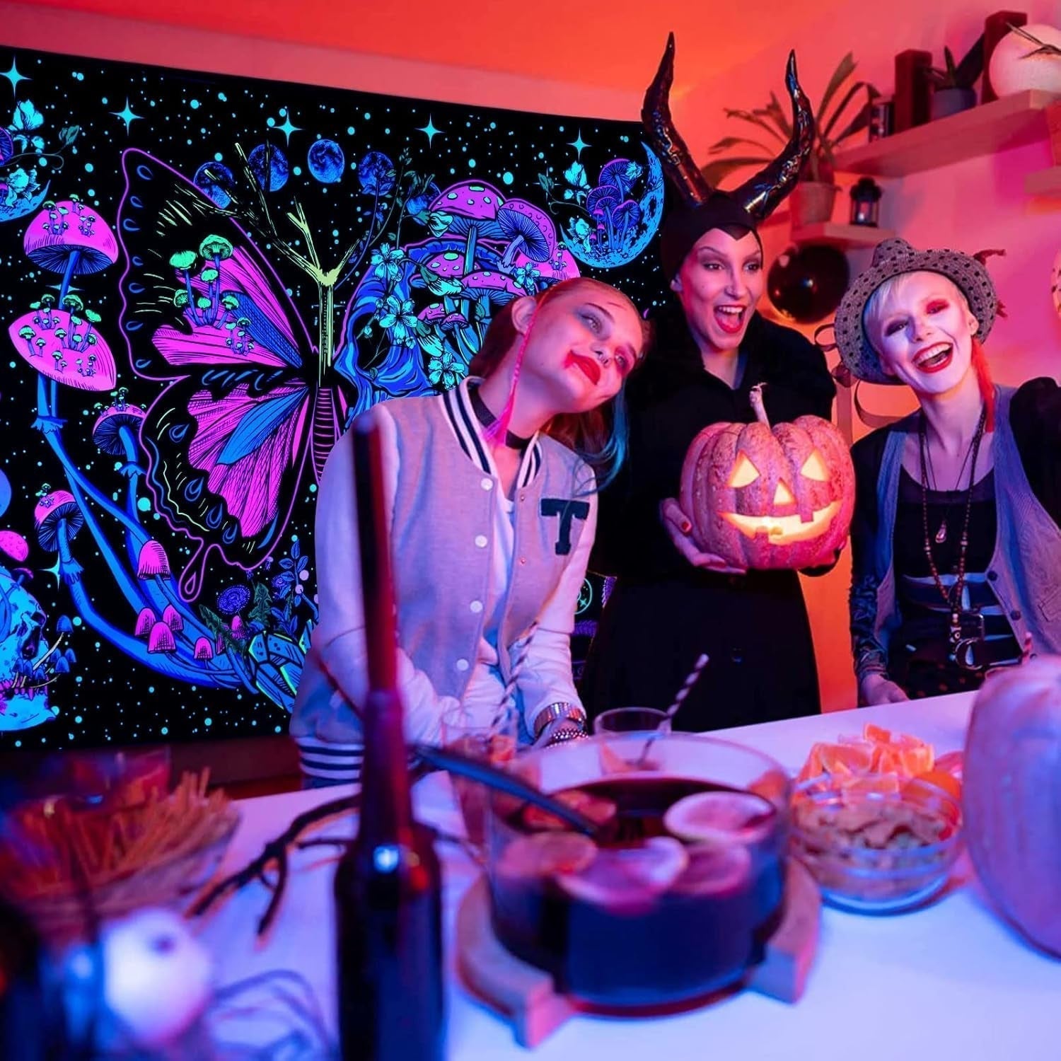 Yrendenge gobelín fluorescenční gobelín motýlí fáze Home - Doplňky a dekorace Naty Shop