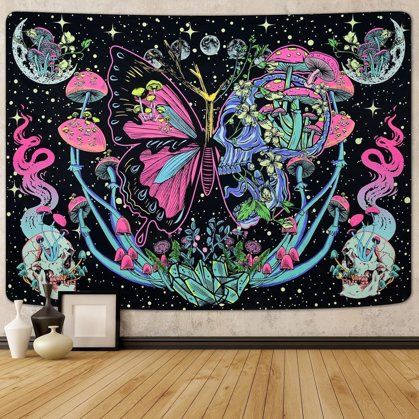 Yrendenge gobelín fluorescenční gobelín motýlí fáze Home - Doplňky a dekorace Naty Shop