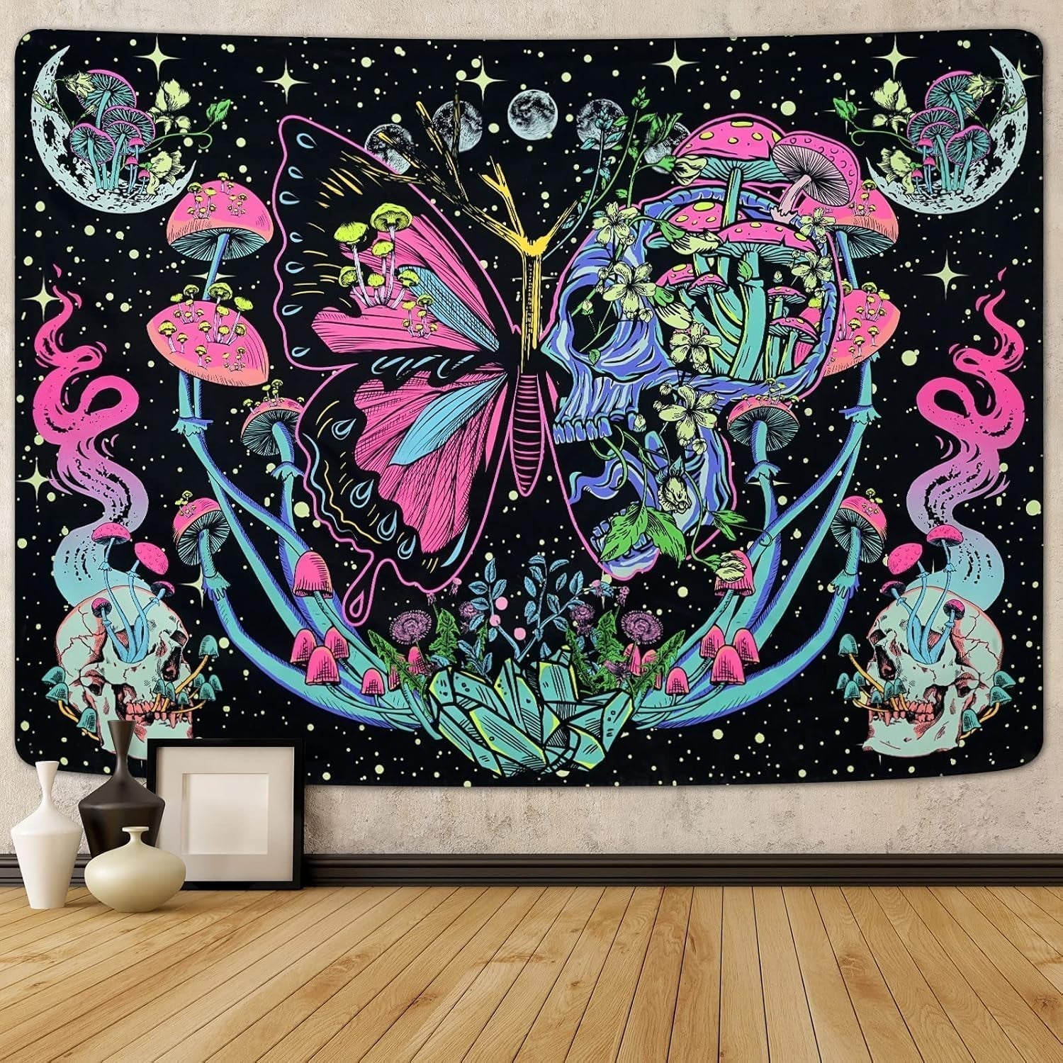 Yrendenge gobelín fluorescenční gobelín motýlí fáze Home - Doplňky a dekorace Naty Shop