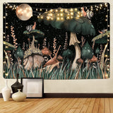 Gobelín yugarlibi houba černý lesní šnek závěsný Home - Doplňky a dekorace Naty Shop Mushroom 235L X 180B Cm