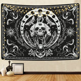Gobelín yugarlibi kostra černá hadí můra estetické plátno Home - Doplňky a dekorace Naty Shop Černá 150L X 130B Cm