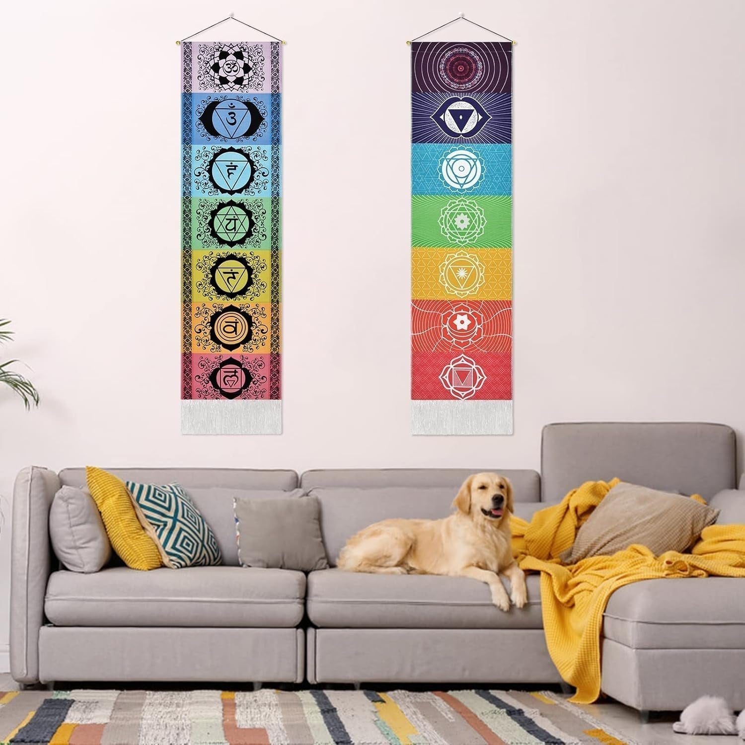Tapiserie yugarlibi závěsná sada čakra meditace jóga trippy Home - Doplňky a dekorace Naty Shop