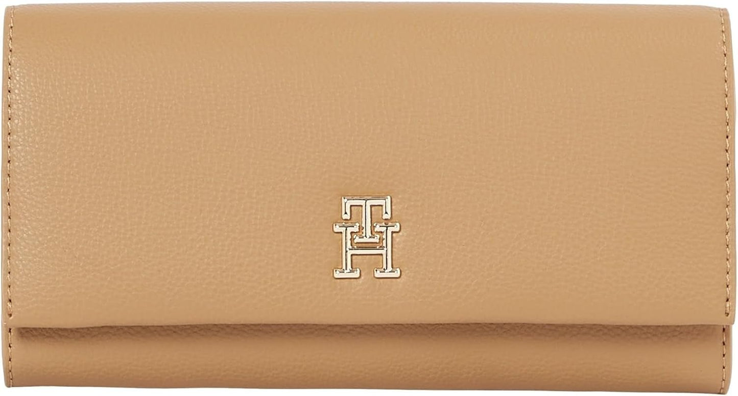 Tommy Hilfiger Aw0aw17267 Dámská Peněženka Dámská Naty Shop Khaki (Safari Canvas) Os