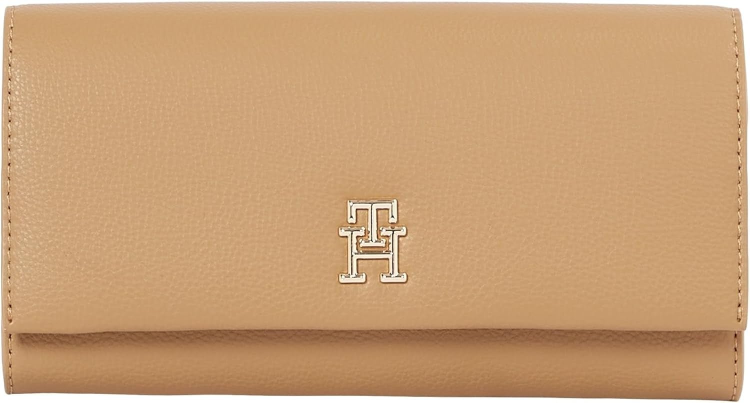 Tommy Hilfiger Aw0aw17267 Dámská Peněženka Dámská Naty Shop Khaki (Safari Canvas) Os