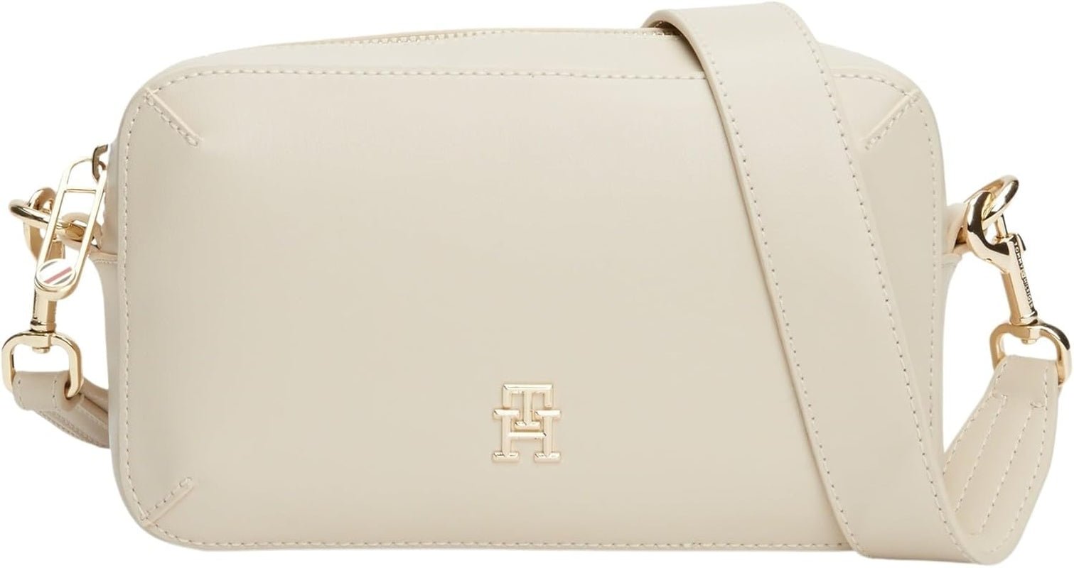 Tommy Hilfiger Crossbody kabelka Chic Flap Crossover Malé dámské tašky Naty Shop Béžová (klasická béžová)