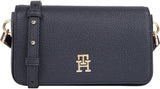 Kabelka Tommy Hilfiger Crossbody Kabelka Emblem Flap Crossover Malé tašky Dámské Naty Shop Space Blue
