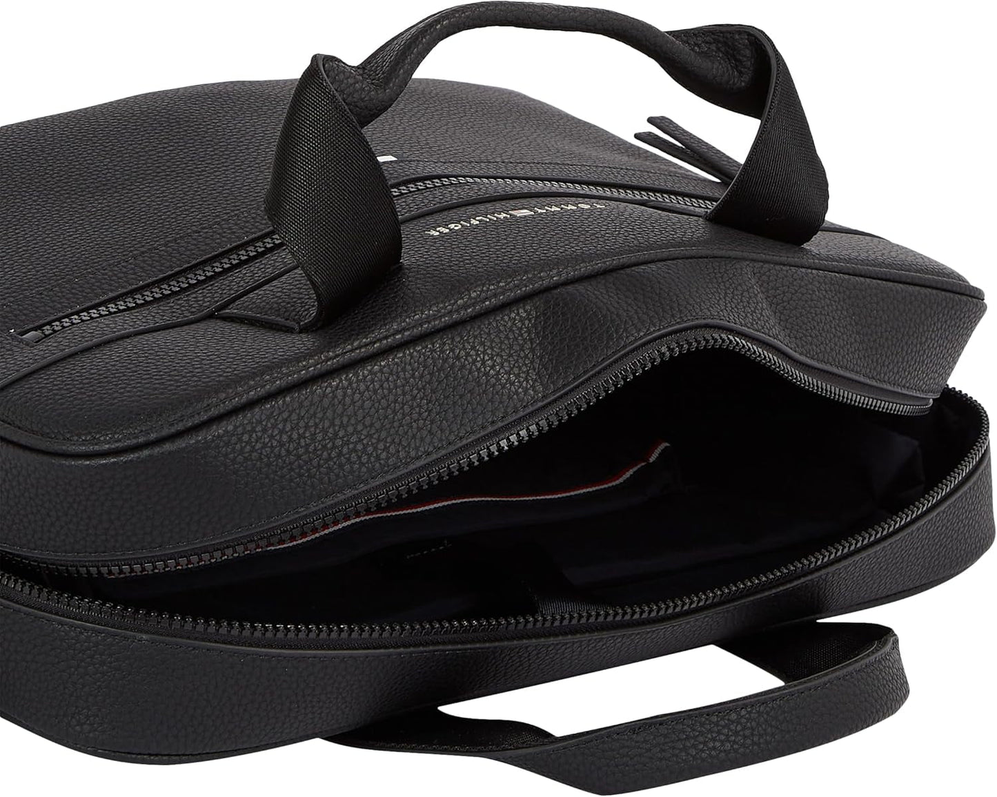Tommy Hilfiger ESSENTIAL PU COMPUTER BAG brašna na notebook pro muže, černá, OS Luggage and Travel Gear Naty Shop