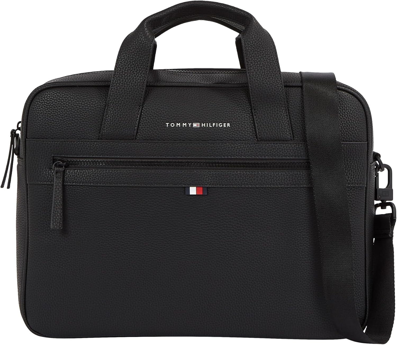 Tommy Hilfiger ESSENTIAL PU COMPUTER BAG brašna na notebook pro muže, černá, OS Zavazadla a cestovní potřeby Naty Shop Výchozí název
