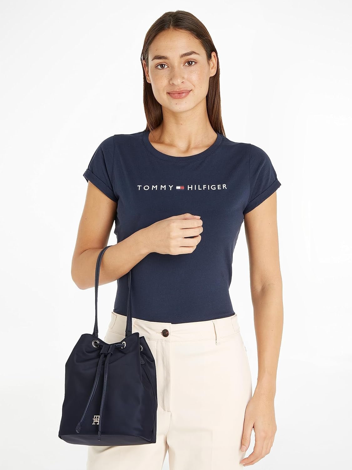 Tommy Hilfiger Dámské Poppy Bucket Aw0aw15218 Tašky, Jedna Velikost Dámské Tašky Naty Shop