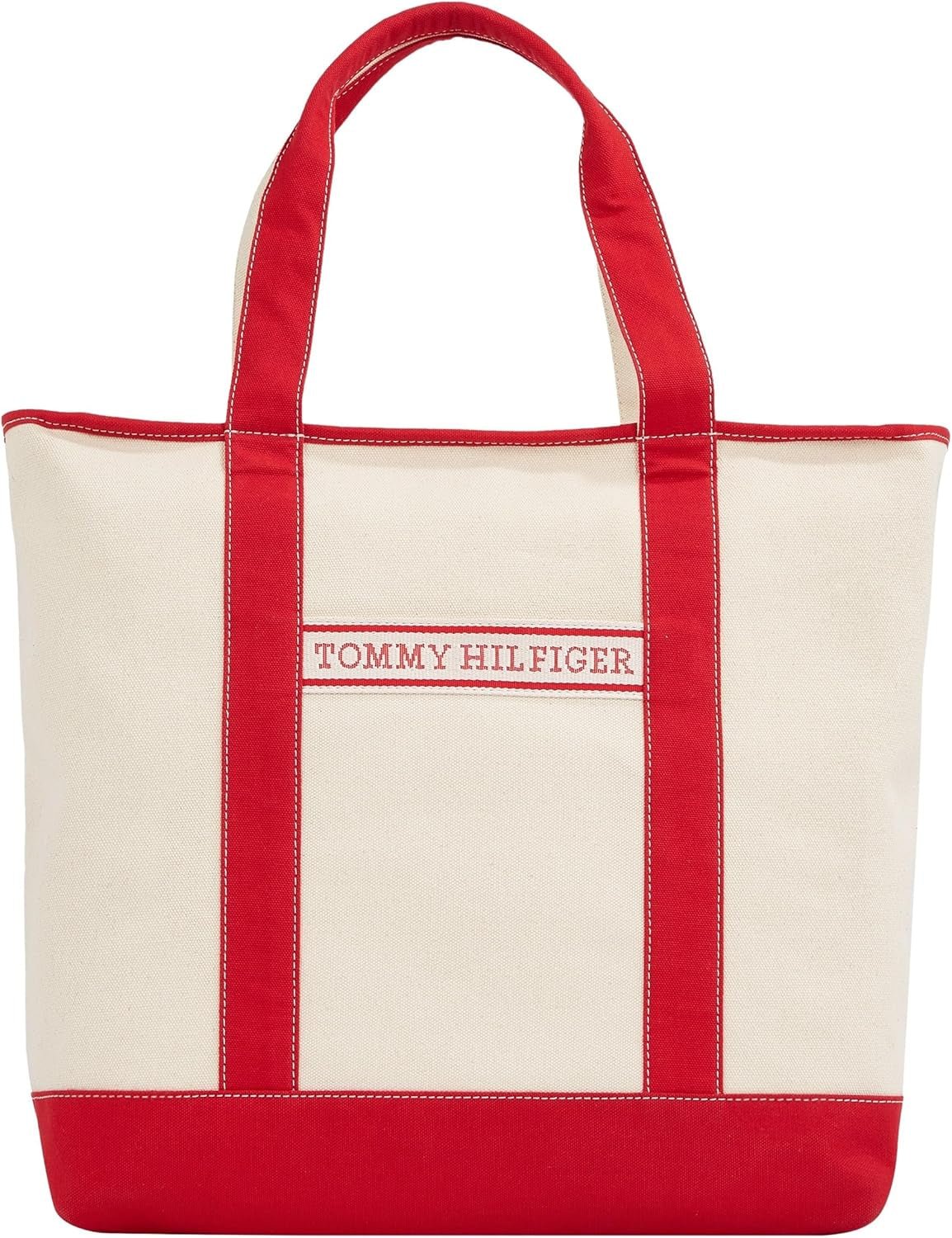 TOMMY HILFIGER Women Th Summer Canvas Tote Aw0aw17421 Tote bag Bags Women Naty Shop Red (primární červená)