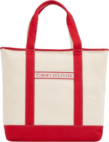 TOMMY HILFIGER Women Th Summer Canvas Tote Aw0aw17421 Tote bag Bags Women Naty Shop Red (primární červená)