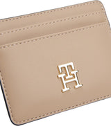 Dámské pouzdro na karty Tommy Hilfiger Dámské s logem, Béžová (Coastal Taupe), Univerzální pánská peněženka Naty Shop