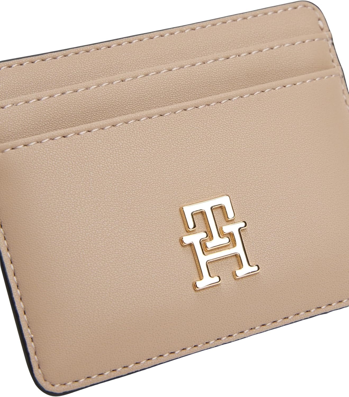 Dámské pouzdro na karty Tommy Hilfiger Dámské s logem, Béžová (Coastal Taupe), Univerzální pánská peněženka Naty Shop