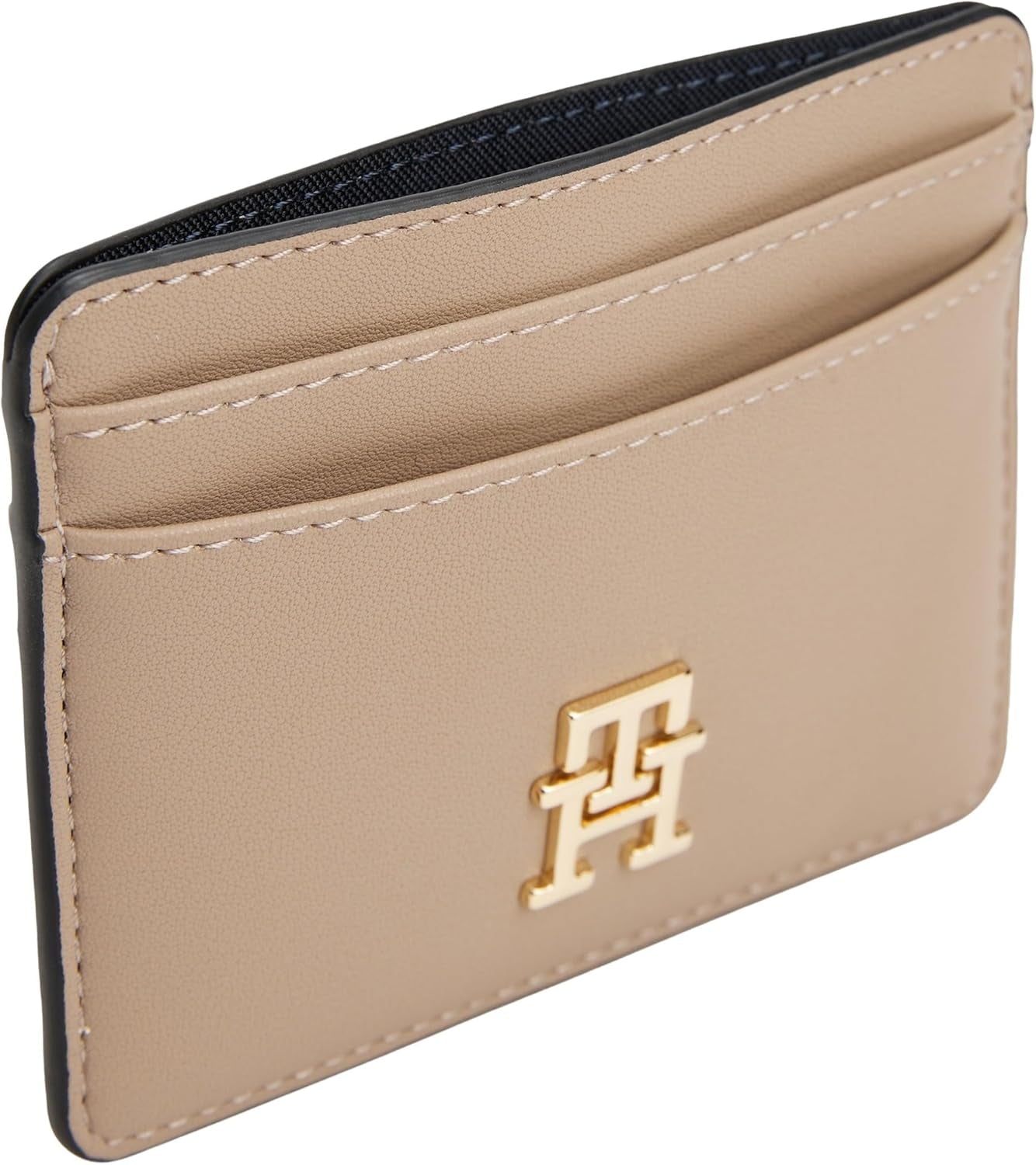 Dámské pouzdro na karty Tommy Hilfiger Dámské s logem, Béžová (Coastal Taupe), Univerzální pánská peněženka Naty Shop