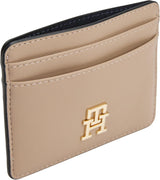Dámské pouzdro na karty Tommy Hilfiger Dámské s logem, Béžová (Coastal Taupe), Univerzální pánská peněženka Naty Shop