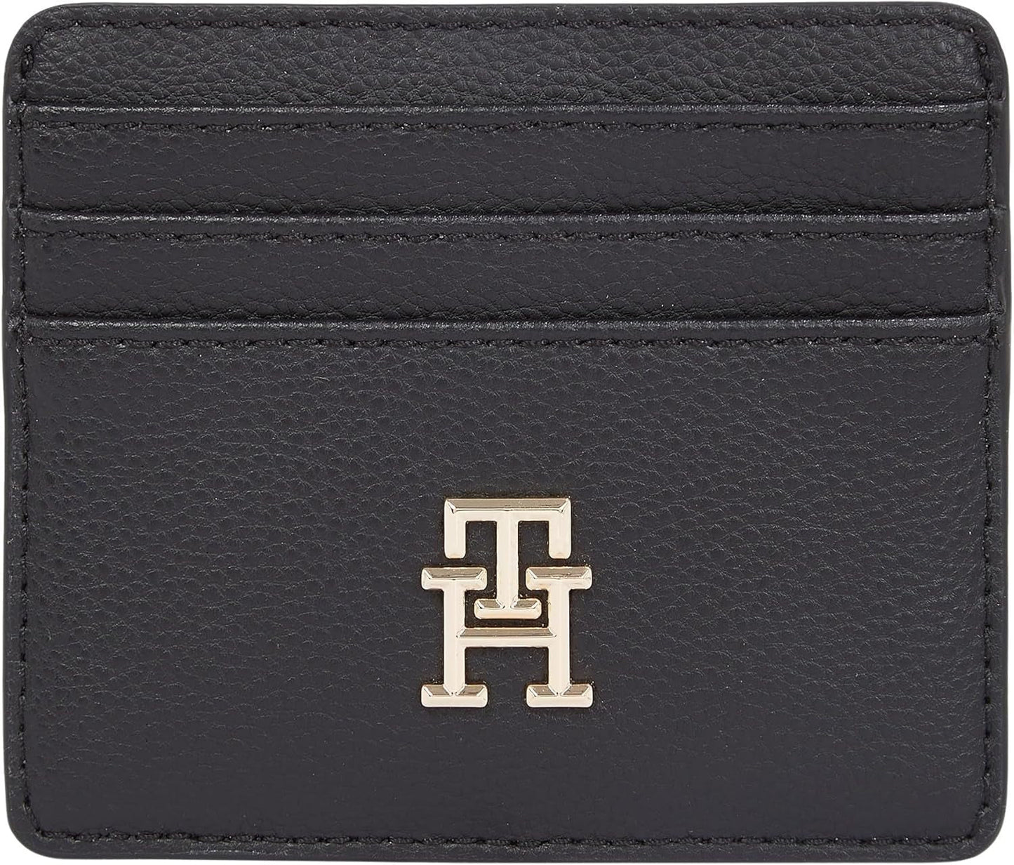 Dámský držák na karty Tommy Hilfiger Soft Logotape Malá, černá, jedna velikost Dámská peněženka Naty Shop Výchozí název