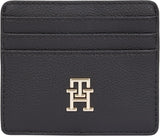 Dámský držák na karty Tommy Hilfiger Soft Logotape Malá, černá, jedna velikost Dámská peněženka Naty Shop Výchozí název