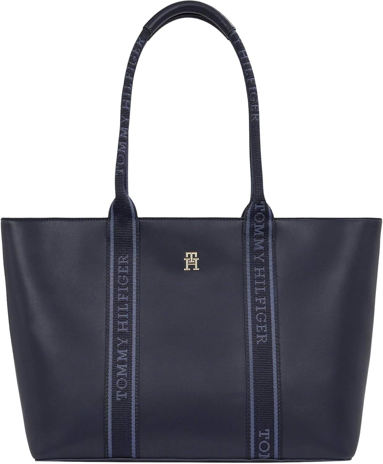 Tommy Hilfiger Th Logotape Tote Aw0aw17198 Tote Bag Dámské Tašky Naty Shop Blue (Space Blue)