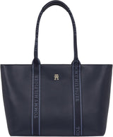 Tommy Hilfiger Th Logotape Tote Aw0aw17198 Tote Bag Dámské Tašky Naty Shop Blue (Space Blue)