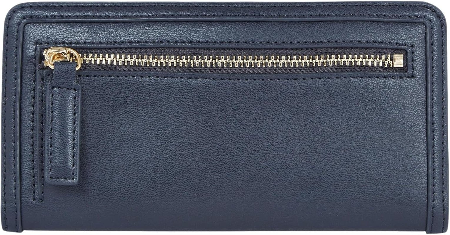 Tommy Hilfiger TH MONOTYPE LARGE SLIM WALLET Dámská peněženka, Modrá (Space Blue), OS Dámská peněženka Naty Shop