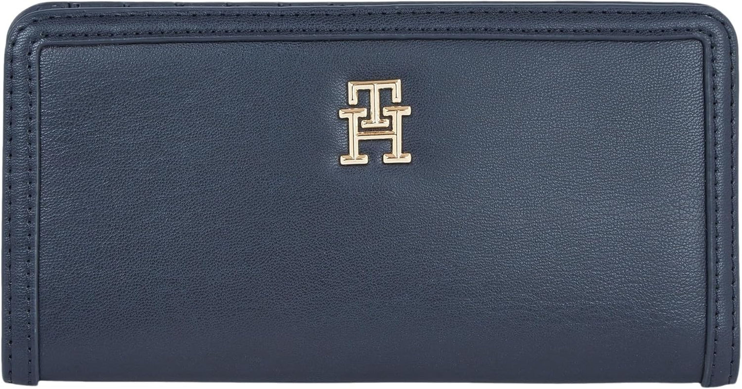 Tommy Hilfiger TH MONOTYPE LARGE SLIM PENĚŽENKA Dámská peněženka, modrá (Space Blue), OS Dámská peněženka Naty Shop Výchozí název