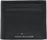 Tommy Hilfiger TH PREMIUM LEATHER EXTRA CC COIN Pánská dvojitá peněženka Černá OS Pánská peněženka Naty Shop Výchozí název