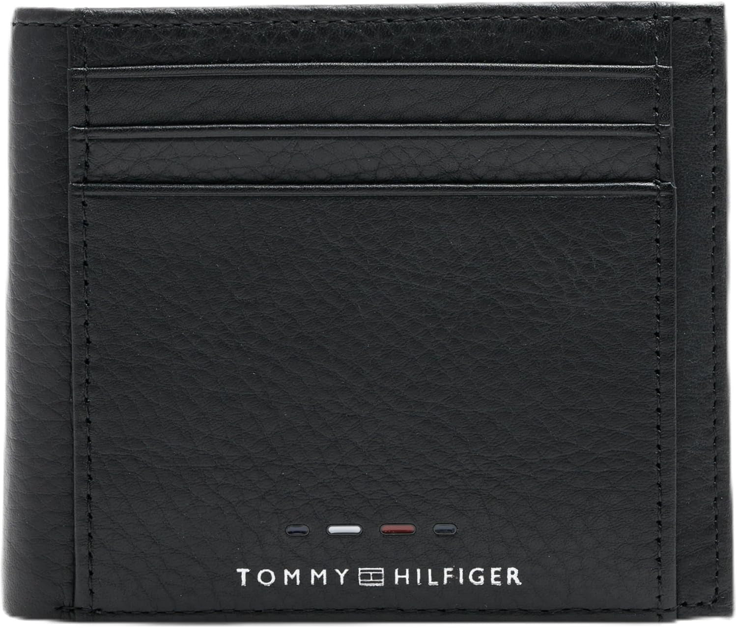 Tommy Hilfiger TH PREMIUM LEATHER EXTRA CC COIN Pánská dvojitá peněženka Černá OS Pánská peněženka Naty Shop Výchozí název