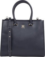 Tommy Hilfiger Tote Bag Eternity Med Taška na zip Dámské tašky Naty Shop Space Blue Jedna velikost pro všechny