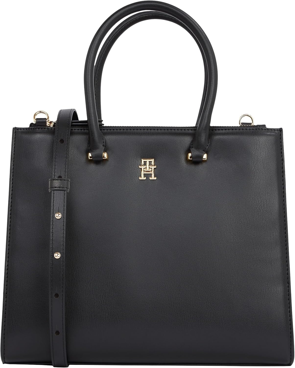 Tommy Hilfiger Tote Bag Eternity Med Taška na zip Dámské tašky Naty Shop Černá (černá) Jedna velikost pro všechny