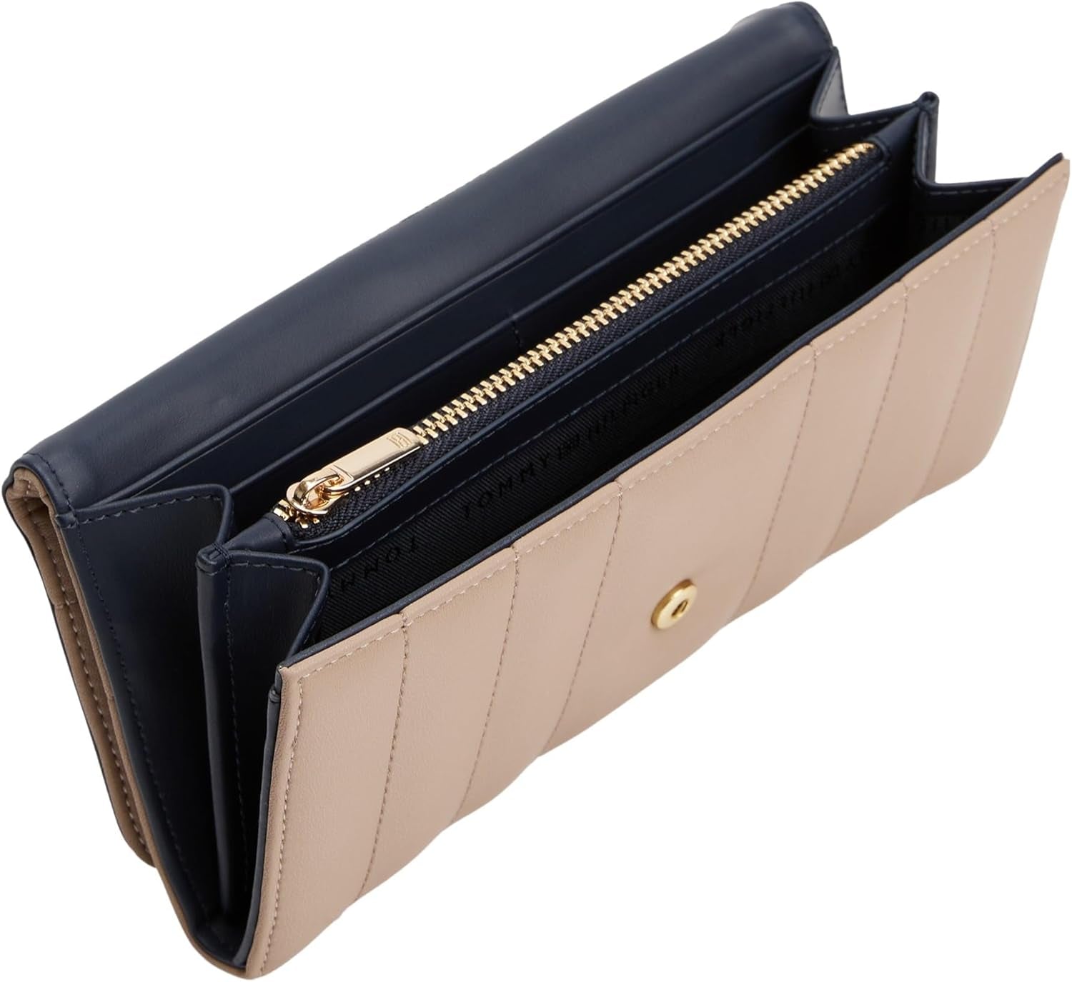 Dámská velká peněženka Tommy Hilfiger Dámská Flap, Béžová (Coastal Taupe), Univerzální dámská peněženka Naty Shop