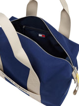 Pánská retro cool víkendová taška Tommy Jeans, sametově modrá, univerzální zavazadla a cestovní potřeby Naty Shop