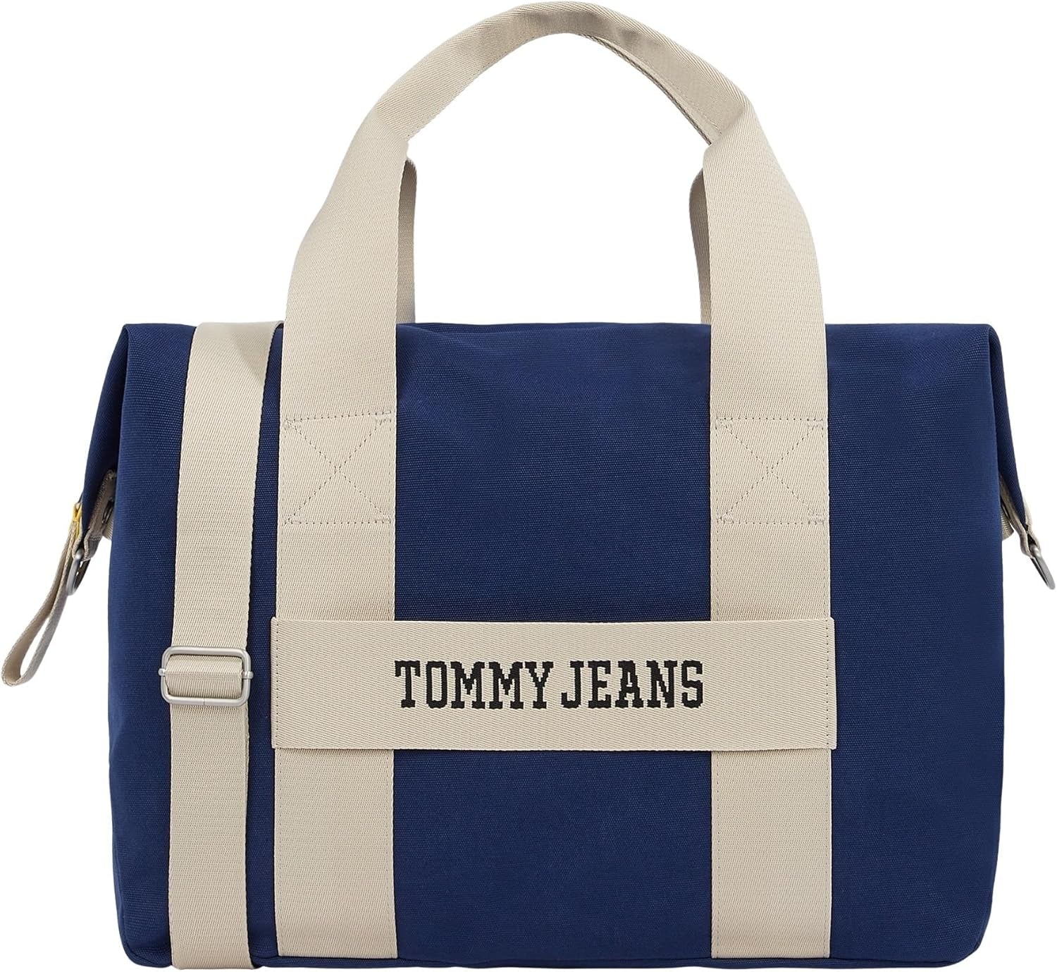 Pánská retro cool víkendová taška Tommy Jeans, sametově modrá, jednovelikostní zavazadla a cestovní Naty Shop Výchozí název