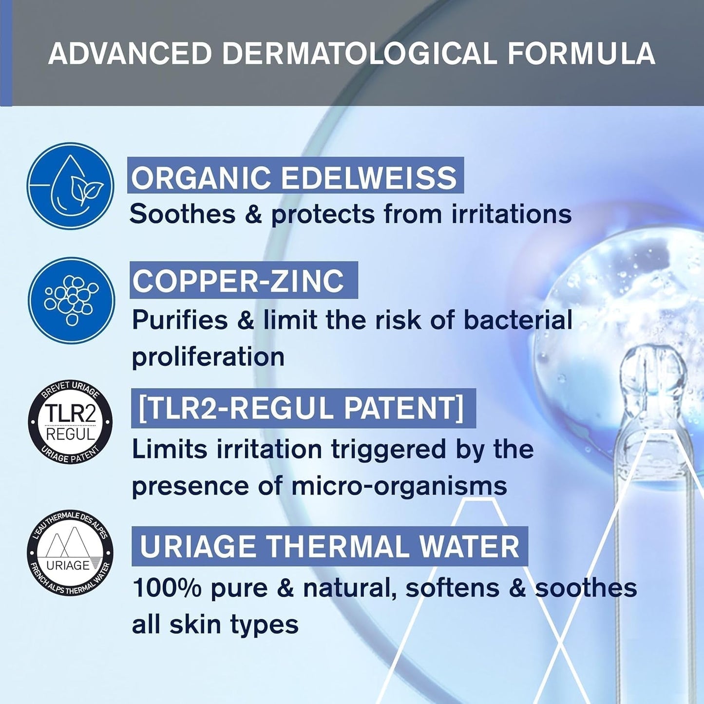 Uriage Baby Peri-Oral Care s organickým vzácným bílým a měděným zinkem 30 ml - Okamžitě zklidňuje podráždění - Opravuje a čistí pokožku - Rychle se vstřebává - Bez parfemace - 94 % složek přírodního původu Děti - Koupel a péče o pleť Naty Shop
