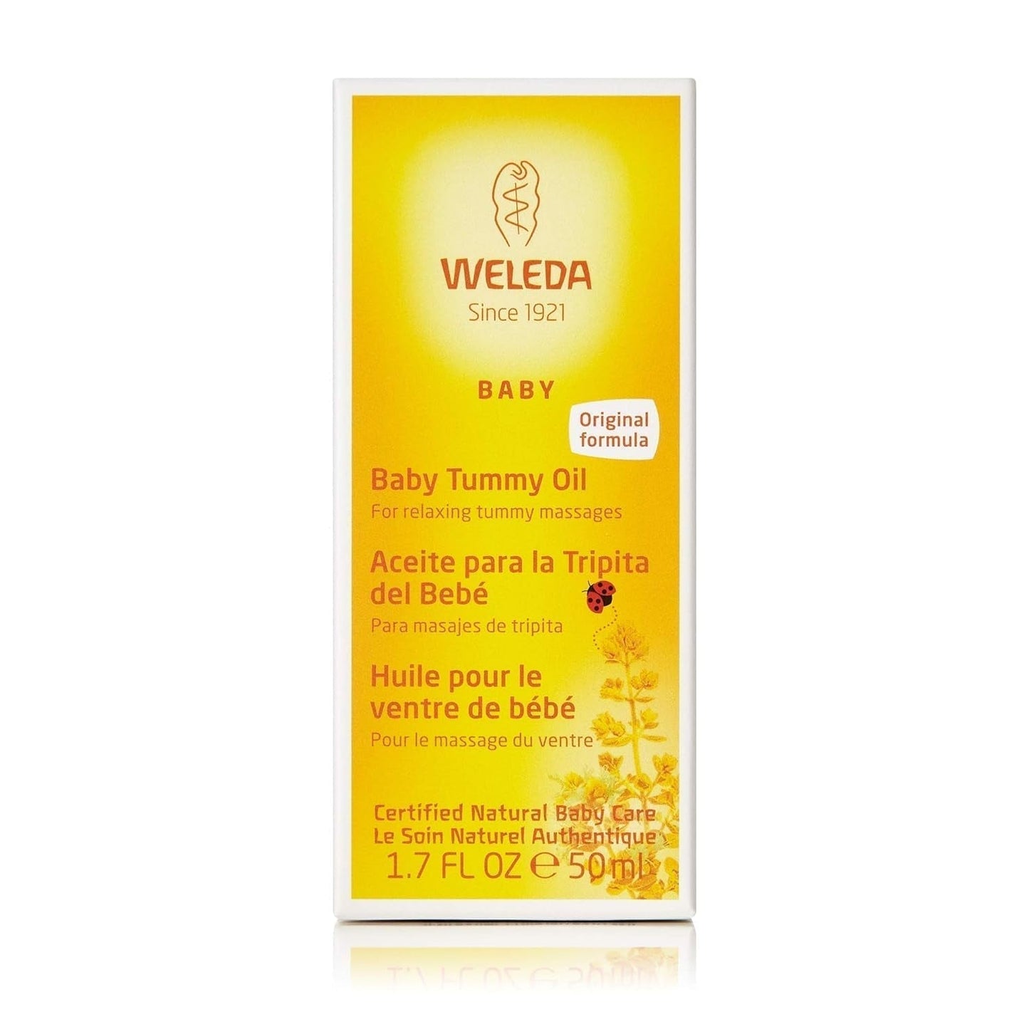 Weleda Dětský olej na bříško, 50 ml Děti - Koupel a péče o pleť Naty Shop