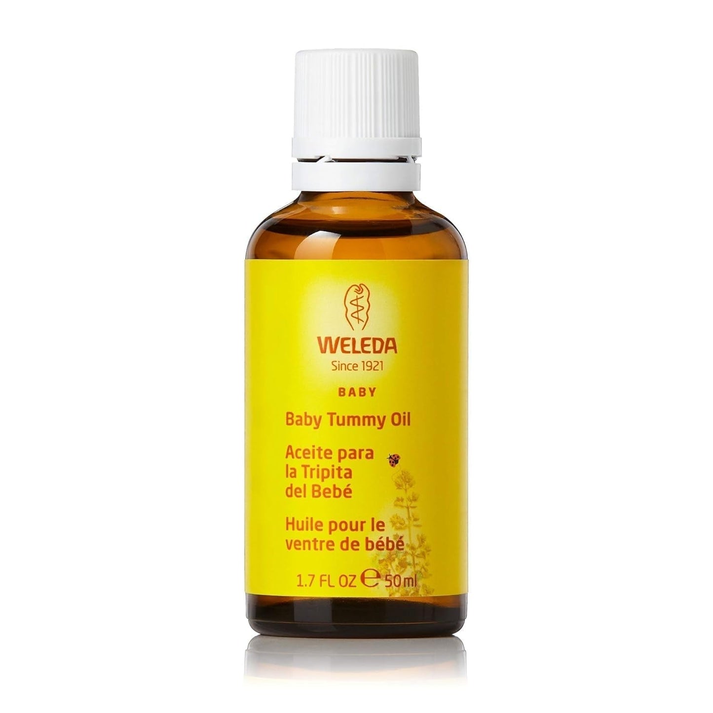 Weleda Baby Bříškový olej, 50 ml Děti - Koupel a péče o pleť Naty Shop Výchozí název