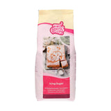 FunCakes moučkový cukr, cukrovinkový rafinovaný moučkový cukr, ultra jemná textura, ideální pro výrobu máslového krému nebo potírání fondánu, halal, 900 g Naty Shop cukrová pasta Výchozí název