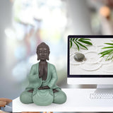 Zen Arôme SBM5 Socha Zen Bodhi, zelená/hnědá, 20 cm vysoká Sošky a plastiky Naty Shop