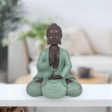 Zen Arôme SBM5 Socha Zen Bodhi, zelená/hnědá, 20 cm vysoká Sošky a plastiky Naty Shop