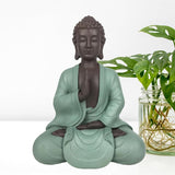 Zen Arôme SBM5 Socha Zen Bodhi, zelená/hnědá, 20 cm vysoká Sošky a plastiky Naty Shop