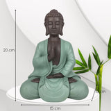 Zen Arôme SBM5 Socha Zen Bodhi, zelená/hnědá, 20 cm vysoká Sošky a plastiky Naty Shop