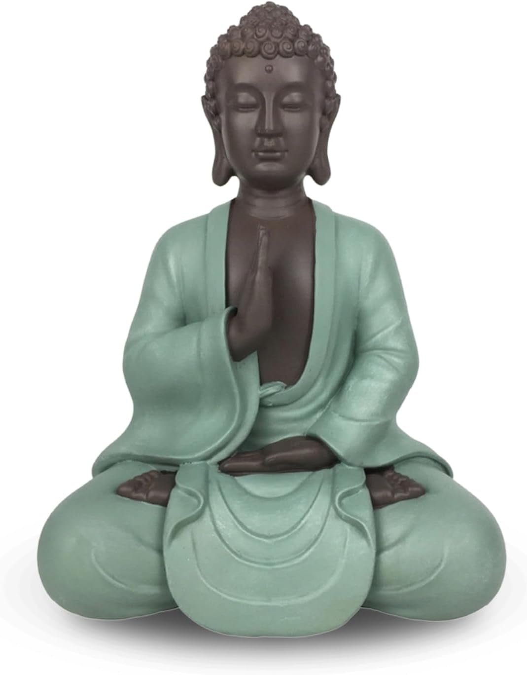 Zen Arôme SBM5 Socha Zen Bodhi, zelená/hnědá, 20 cm vysoká Sošky a plastiky Naty Shop Výchozí název