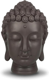 Zen'Light - Soška hlavy Buddhy - Dekorace pro Zen, meditaci a feng shui - Dárek pro relaxační a duchovní atmosféru - Soška Buddhy - Výška: 20 cm - Barva: zelená/hnědá Sošky a plastiky Naty Shop Výchozí název