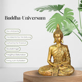 Zen'Light - Soška s hlavou Buddhy Sanci - Dekorace pro Zen, meditaci a feng shui - Dárek pro relaxační a duchovní atmosféru - Socha Buddhy - Výška: 18 cm - Barva: zlatá Sošky a plastiky Naty Shop